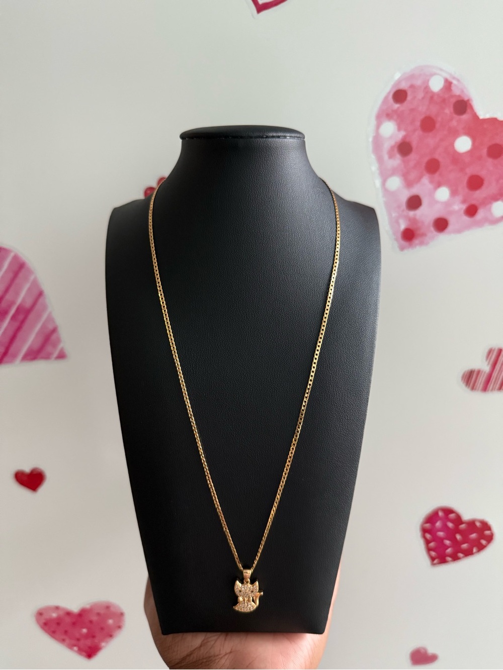 Gold Cat Pendant Necklace - Women’s Gold-tone Pendant